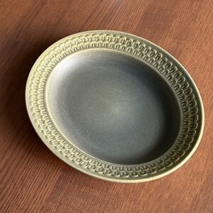 WEDGWOOD - "Cambrian Green” Pattern 12.75” Oval Platter